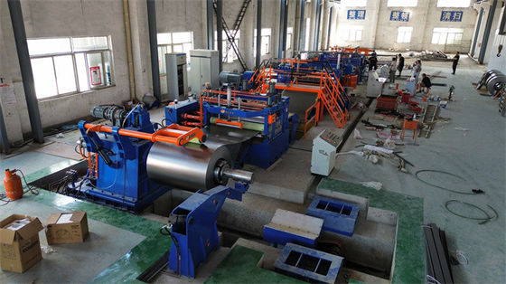 150mpm automatische Spulen-Metallplatten-Schneidlinie Längsschneidmaschine 0,3-3 X 1600