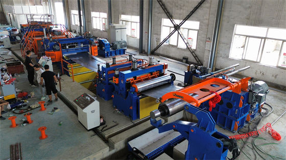 150mpm automatische Spulen-Metallplatten-Schneidlinie Längsschneidmaschine 0,3-3 X 1600